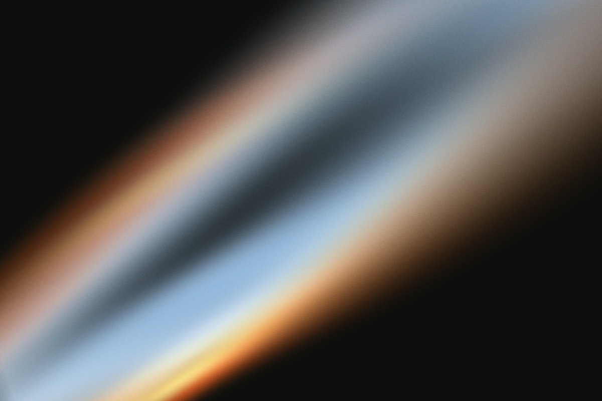 A beam of light cutting through darkness
